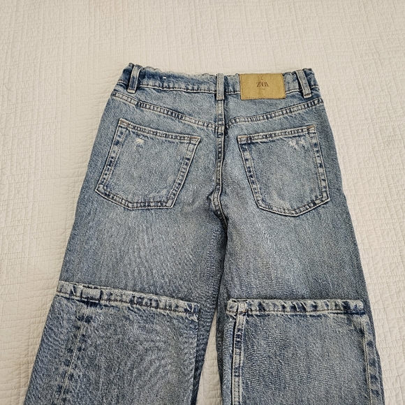 Zara Girls Denim Ripped Jeans - Picture 13 of 14